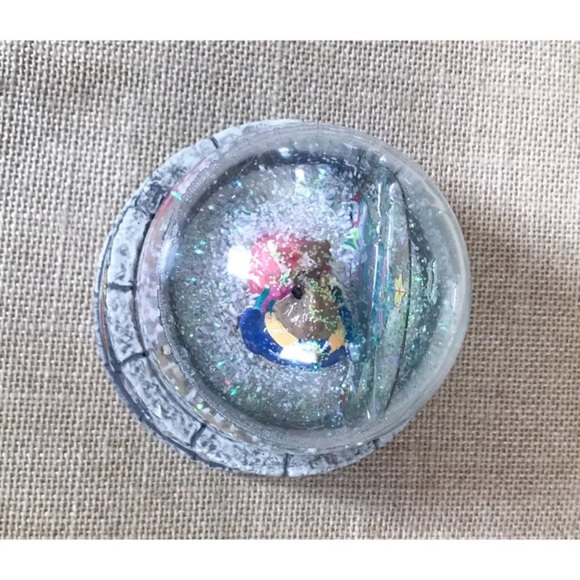 Vintage Ocean Spray Disney Beauty And The Beast Plastic Snow Globe Christmas - Picture 7 of 8